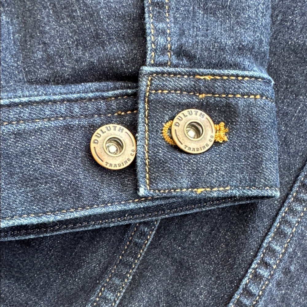 Duluth Trading Co Deep Blue Denim Jacket - Picture 4 of 10